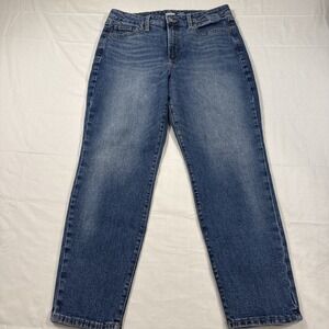 JEANS‎ STRAIGHT CURVY Women's 12 High Rise O.G. Classic Blue Denim OLD NAVY